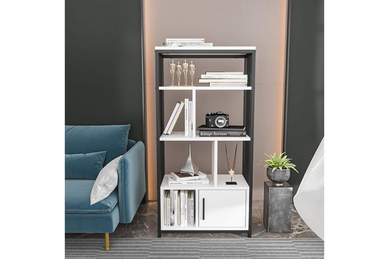 Bokhylle Arven Hvit / Svart - Hvit / Svart - Oppbevaring - Hyller - Bokhylle