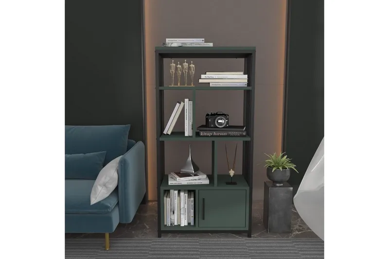 Bokhylle Arven Svart / Grønn - Svart / Grønn - Oppbevaring - Hyller - Bokhylle