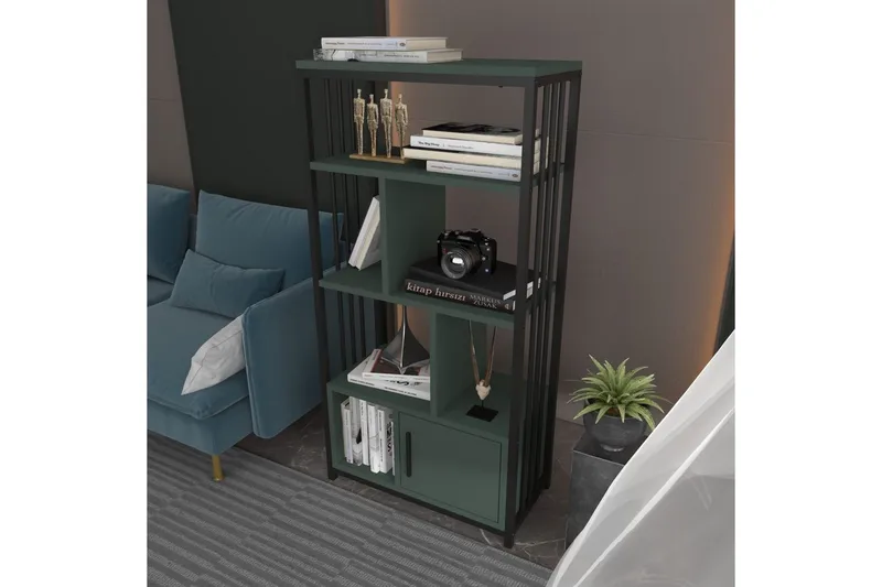 Bokhylle Arven Svart / Grønn - Svart / Grønn - Oppbevaring - Hyller - Bokhylle