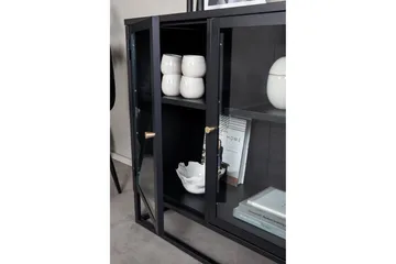 Bakal Bokhylle 85 cm i Glass og Metall - Sort - Oppbevaring - Hyller - Bokhylle