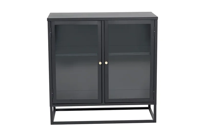 Bakal Bokhylle 85 cm i Glass og Metall - Sort - Oppbevaring - Hyller - Bokhylle
