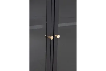 Bakal Bokhylle 85 cm i Glass og Metall - Svart - Oppbevaring - Hyller - Bokhylle