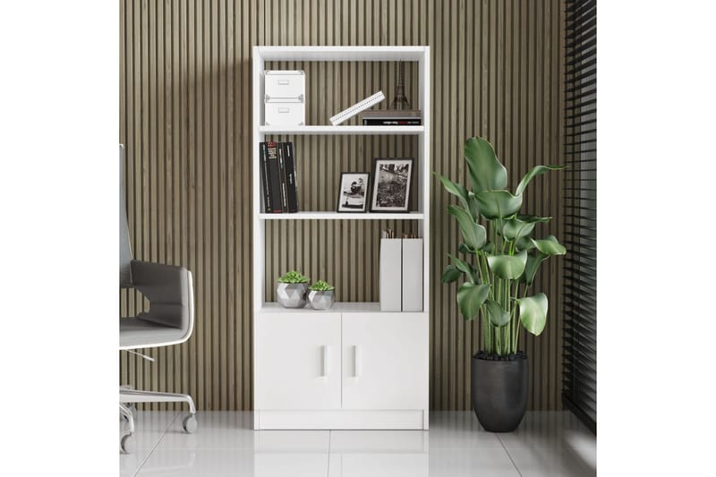 Barrock Bokhylle 38x64 cm - Hvit - Oppbevaring - Hyller - Bokhylle