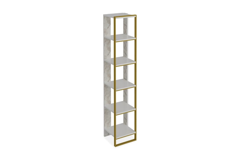 Bascle Bokhylle 32 cm - Gull|Hvit - Oppbevaring - Hyller - Bokhylle
