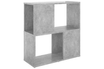 Bokhylle betonggrå 60x24x63 cm sponplate - Grå - Oppbevaring - Hyller - Bokhylle
