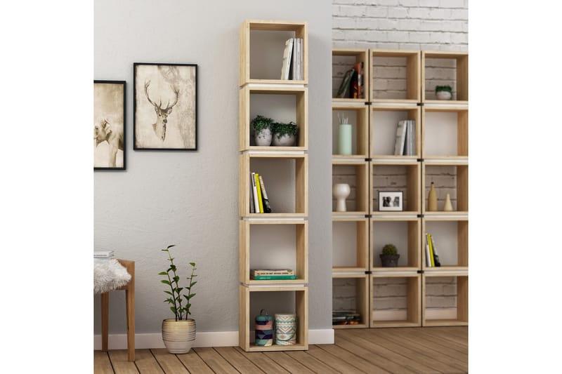 Bodsjö Bokhylle 32 cm - Brun/Hvit - Oppbevaring - Hyller - Bokhylle