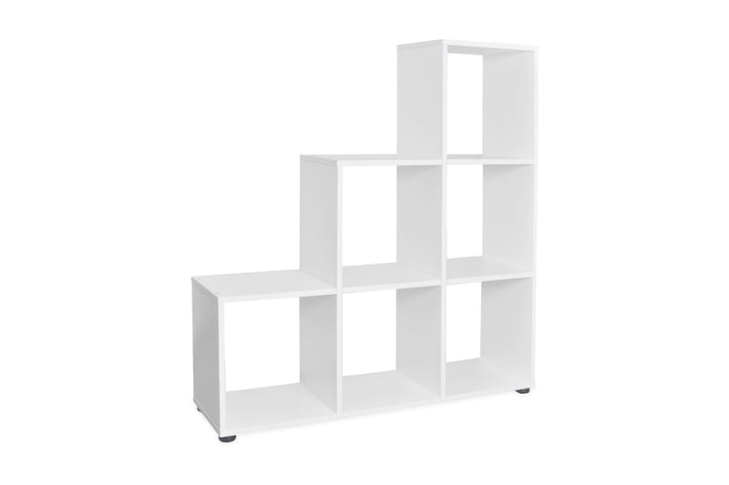 Bokhylle 107 cm hvit - Oppbevaring - Hyller - Bokhylle