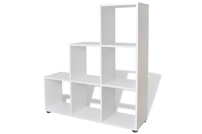 Bokhylle 107 cm hvit - Oppbevaring - Hyller - Bokhylle