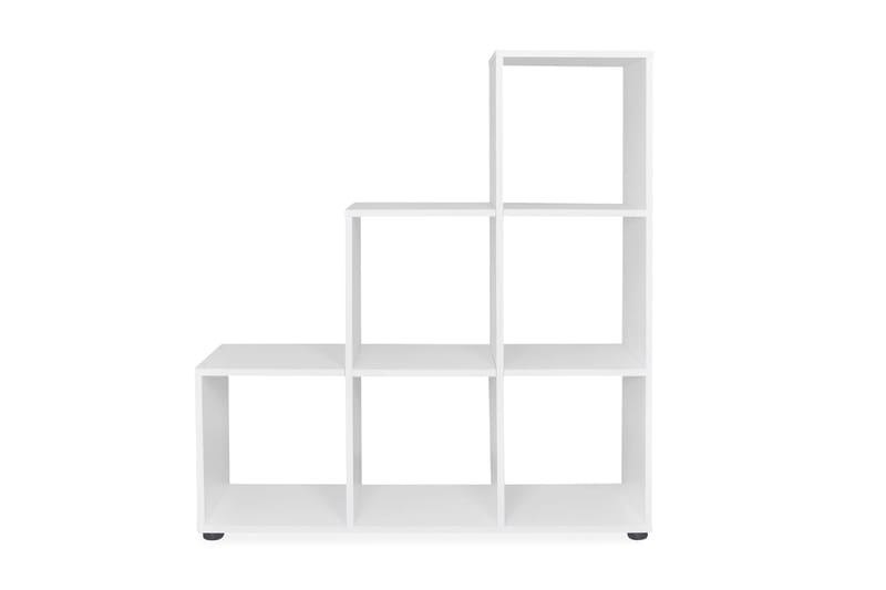 Bokhylle 107 cm hvit - Oppbevaring - Hyller - Bokhylle