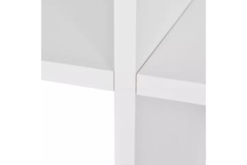 Bokhylle 142 cm hvit - Oppbevaring - Hyller - Bokhylle