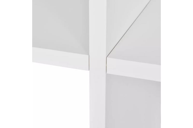 Bokhylle 142 cm hvit - Oppbevaring - Hyller - Bokhylle