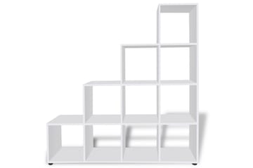 Bokhylle 142 cm hvit - Oppbevaring - Hyller - Bokhylle