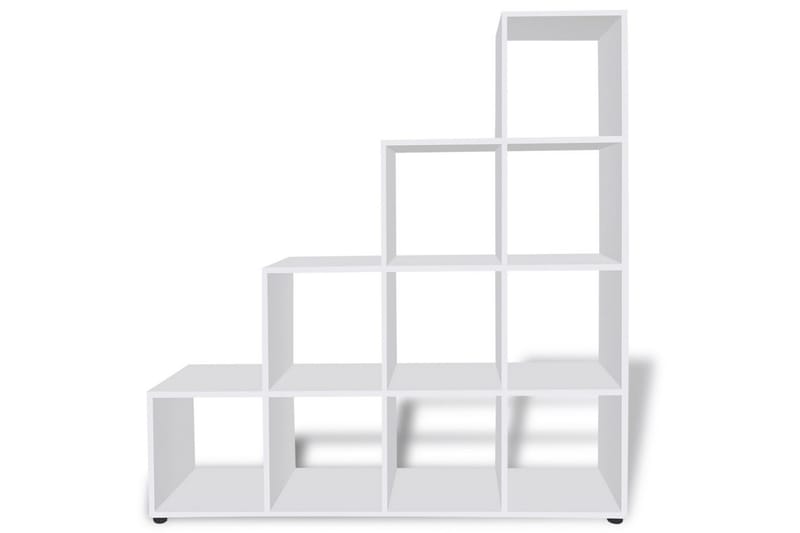Bokhylle 142 cm hvit - Oppbevaring - Hyller - Bokhylle
