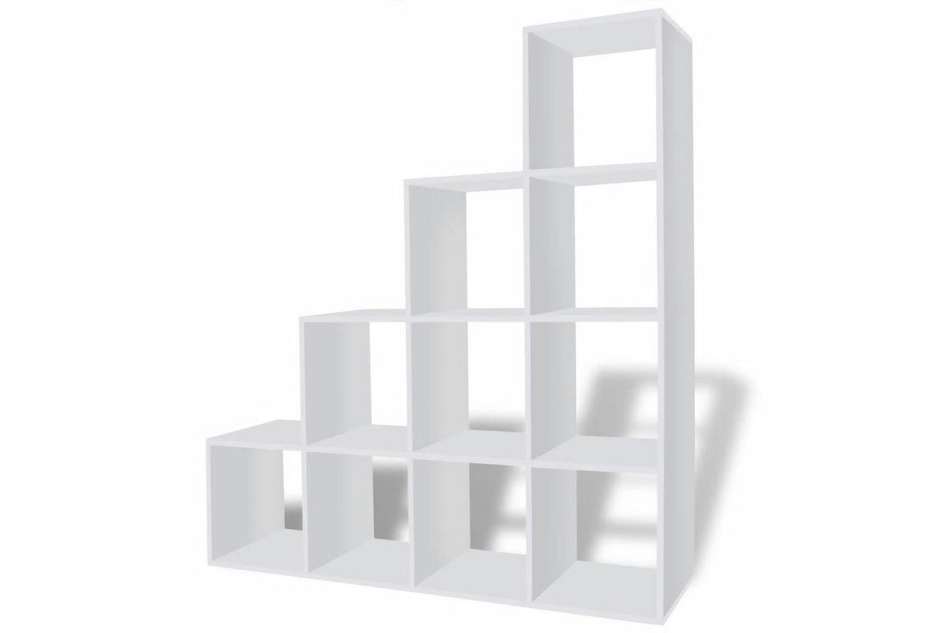 Bokhylle 142 cm hvit - Oppbevaring - Hyller - Bokhylle
