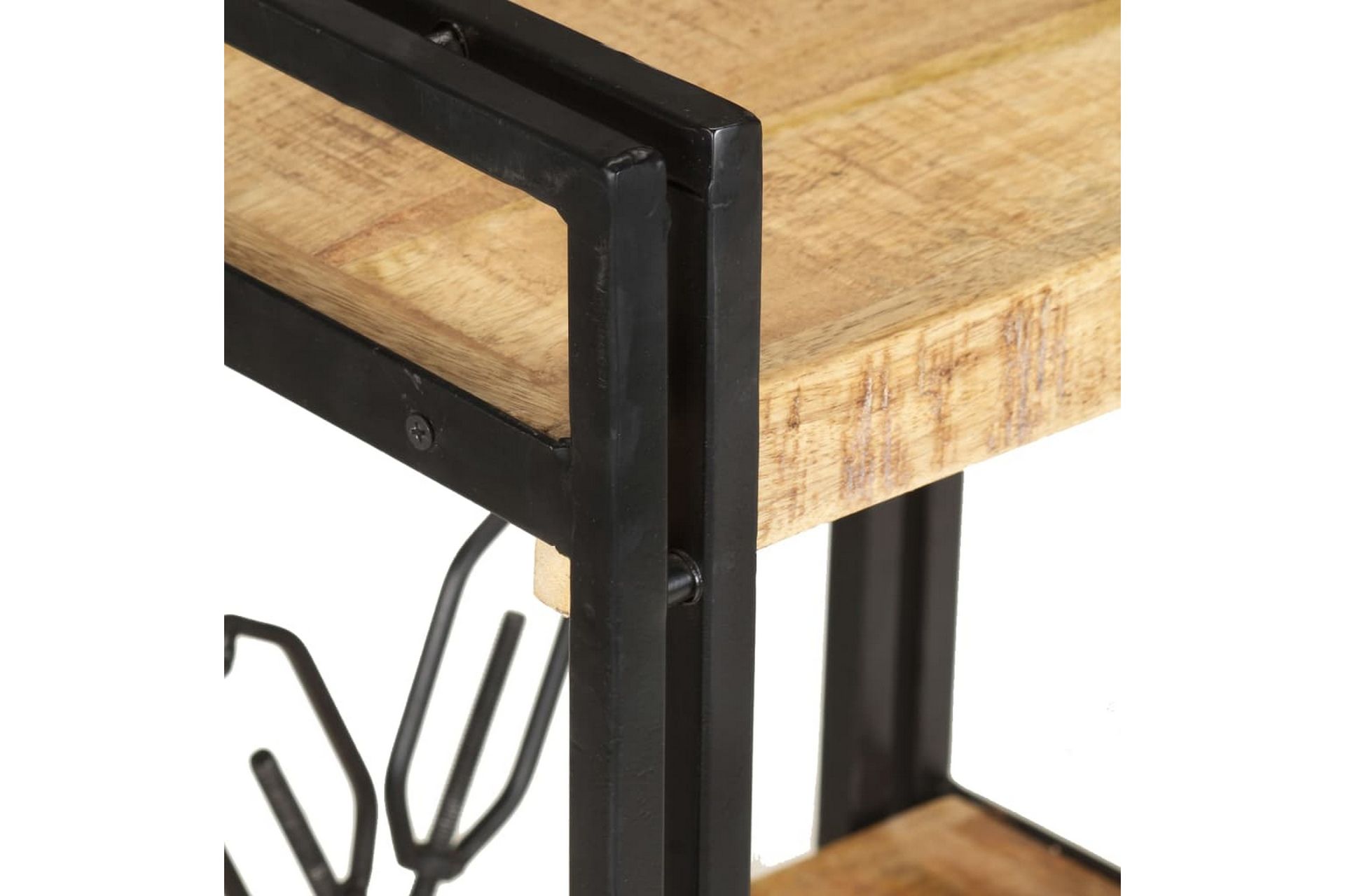 Bokhylle 3 etasjer 60x30x80 cm heltre mango - Brun - Oppbevaring - Hyller - Bokhylle
