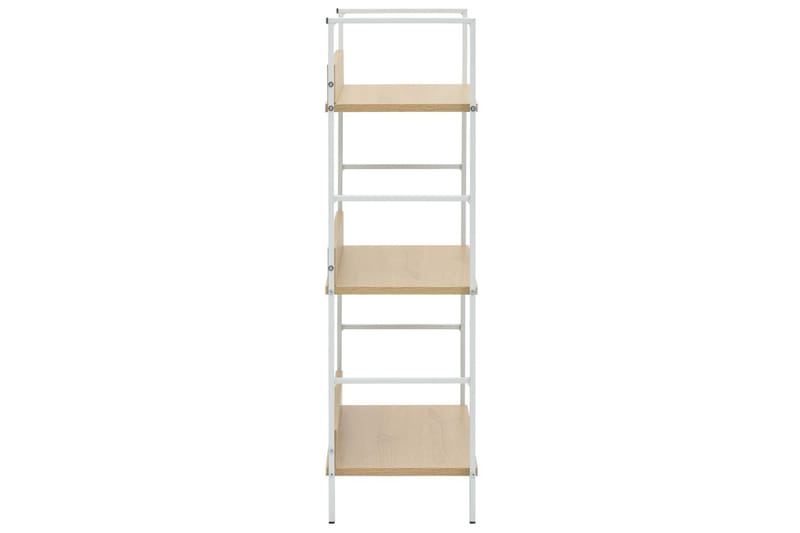 Bokhylle 3 lag eik 60x27,6x90,5 cm sponplate - Oppbevaring - Hyller - Bokhylle