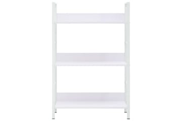 Bokhylle 3 lag hvit 60x27,6x90,5 cm sponplate - Oppbevaring - Hyller - Bokhylle