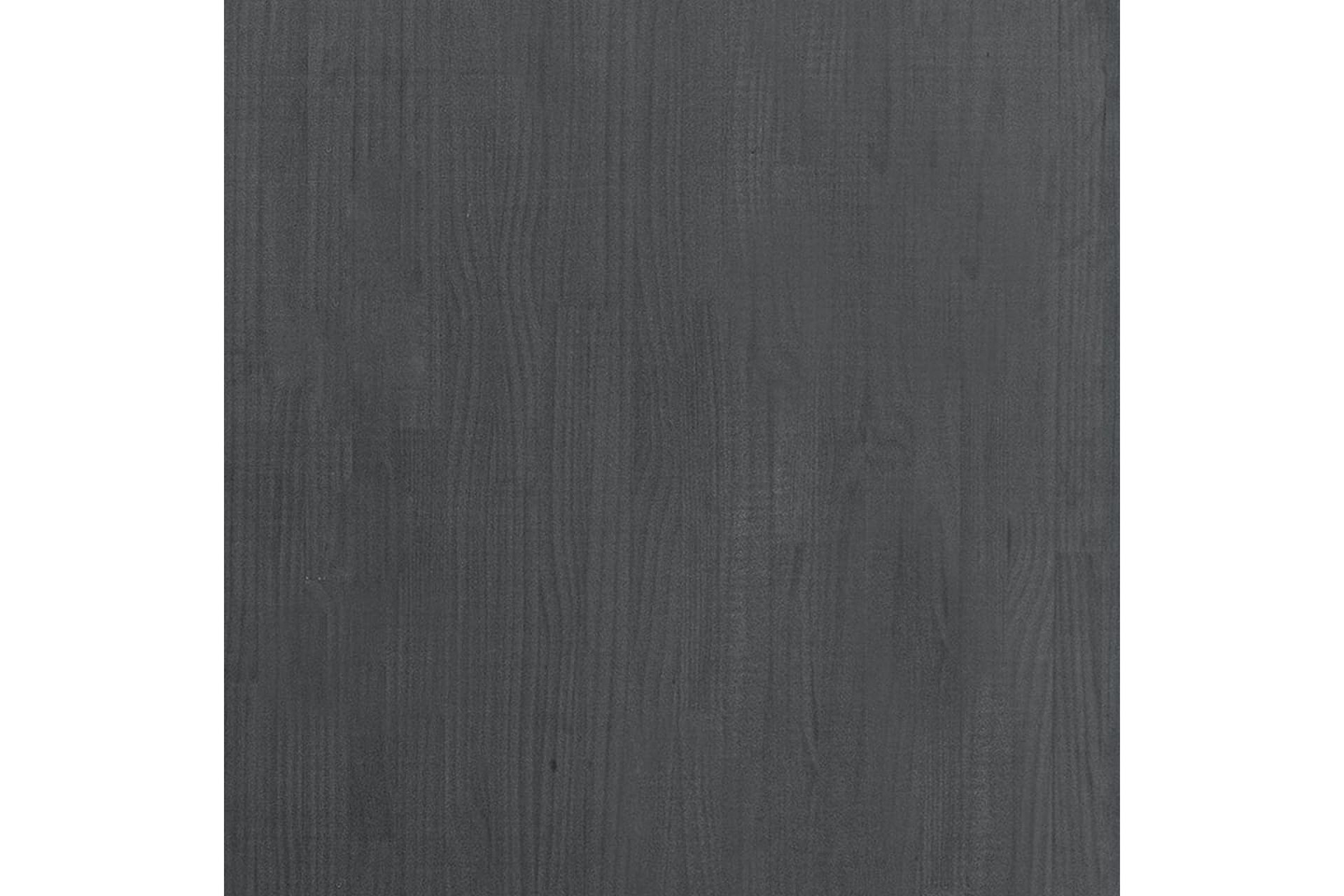 Bokhylle 3 nivåer grå 80x30x105 cm heltre furu - Grå - Oppbevaring - Hyller - Bokhylle