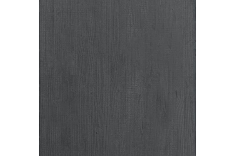 Bokhylle 3 nivåer grå 80x30x105 cm heltre furu - Grå - Oppbevaring - Hyller - Bokhylle