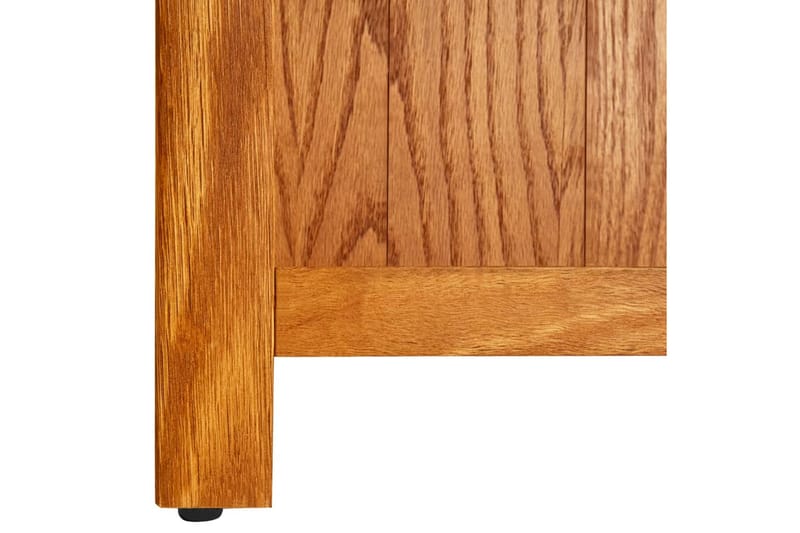Bokhylle 4 etasjer 70x22x110 cm heltre eik - Brun - Oppbevaring - Hyller - Bokhylle