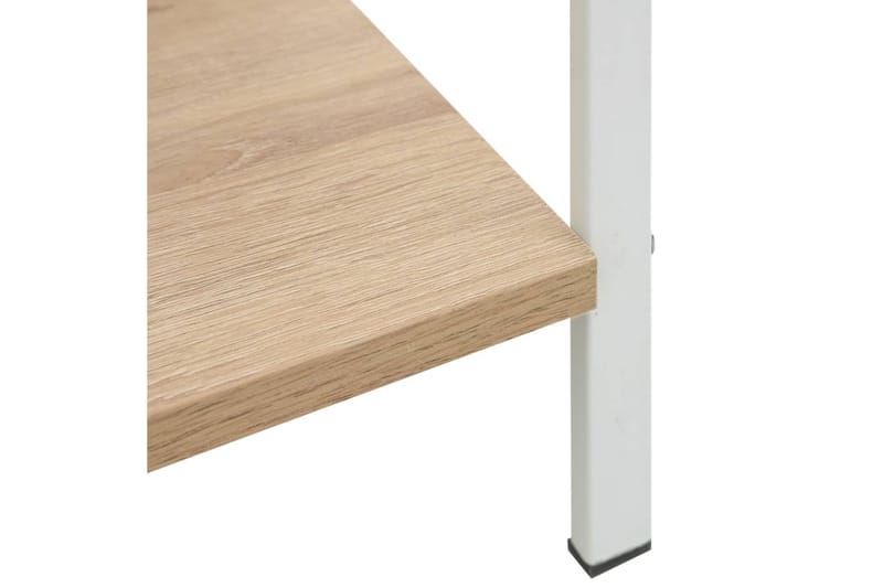 Bokhylle 4 lag eik 60x27,6x124,5 cm sponplate - Oppbevaring - Hyller - Bokhylle