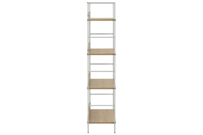Bokhylle 4 lag eik 60x27,6x124,5 cm sponplate - Oppbevaring - Hyller - Bokhylle