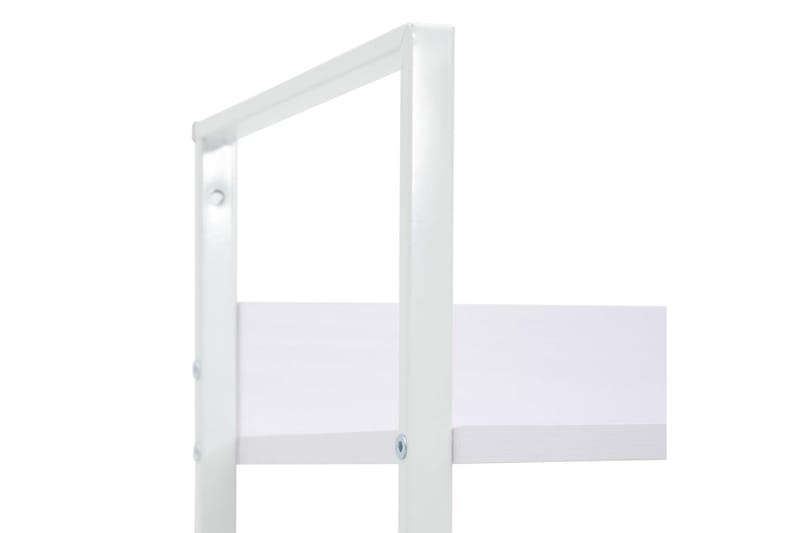 Bokhylle 4 lag hvit 60x27,6x124,5 cm sponplate - Oppbevaring - Hyller - Bokhylle