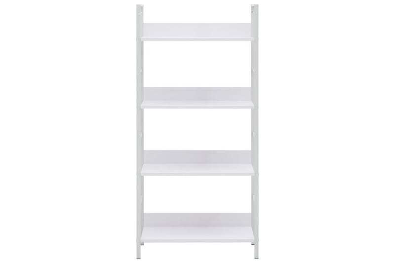 Bokhylle 4 lag hvit 60x27,6x124,5 cm sponplate - Oppbevaring - Hyller - Bokhylle