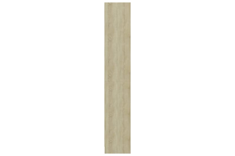 Bokhylle 4 nivå sonoma eik 40x24x142 cm sponplate - Oppbevaring - Hyller - Bokhylle