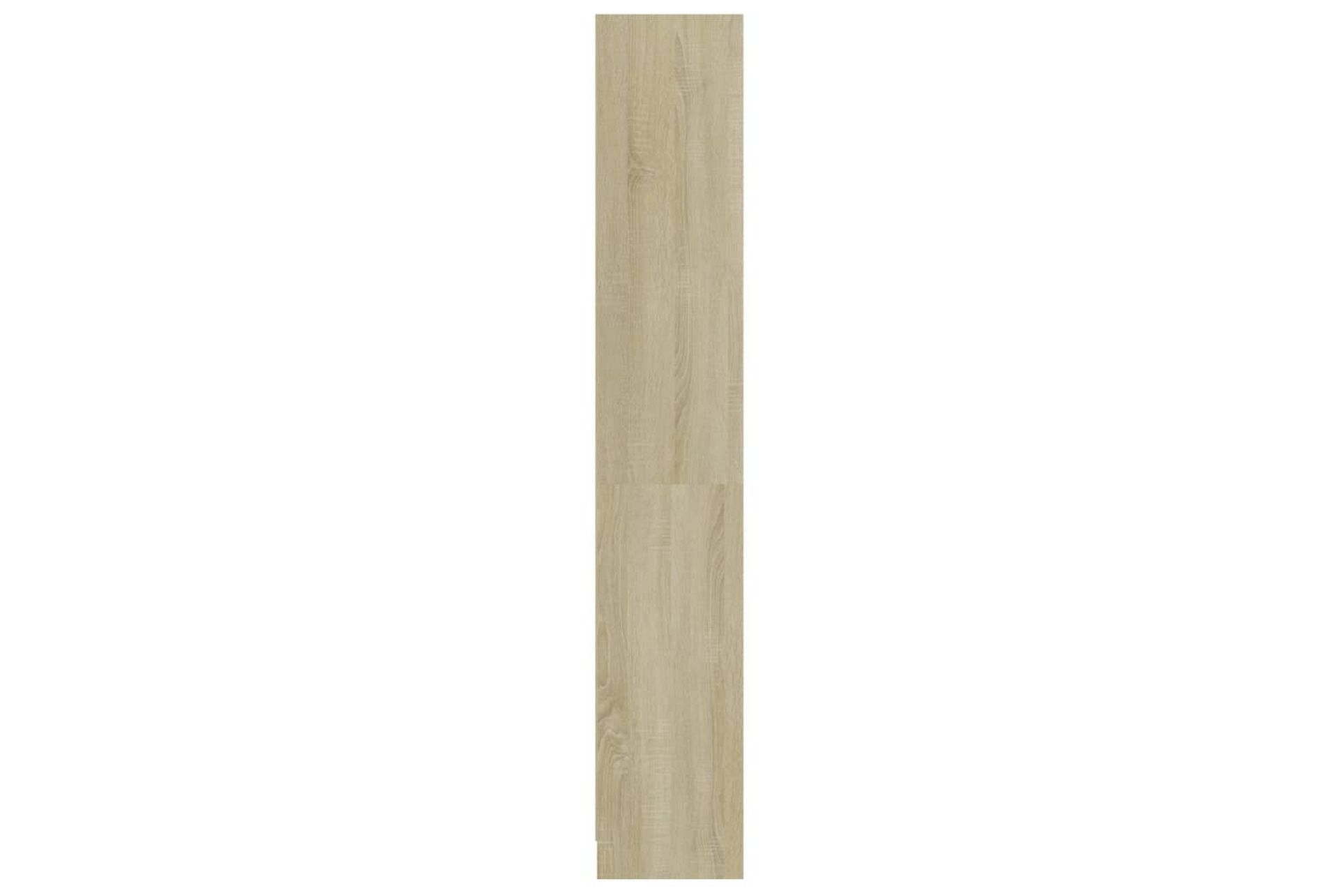 Bokhylle 4 nivå sonoma eik 80x24x142 cm sponplate - Oppbevaring - Hyller - Bokhylle