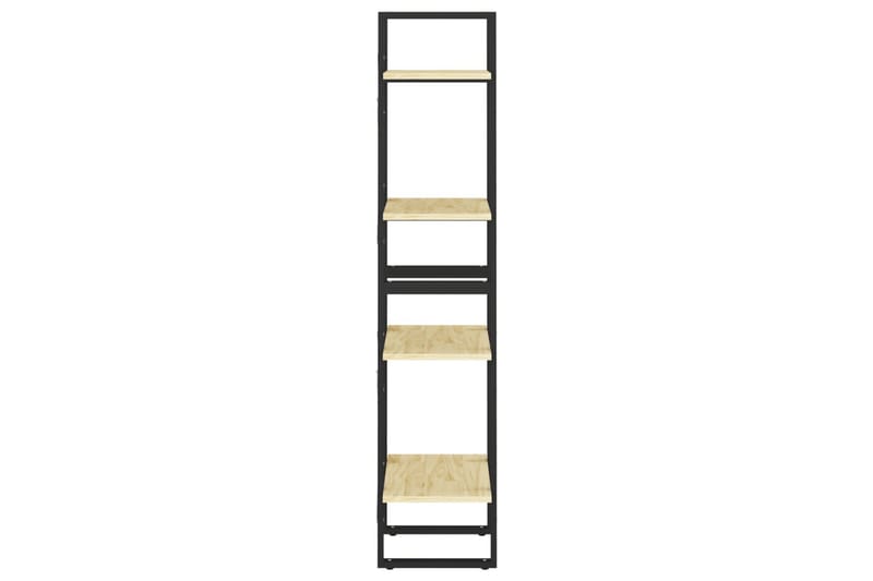 Bokhylle 4 nivåer 40x30x140 cm heltre furu - Brun - Oppbevaring - Hyller - Bokhylle