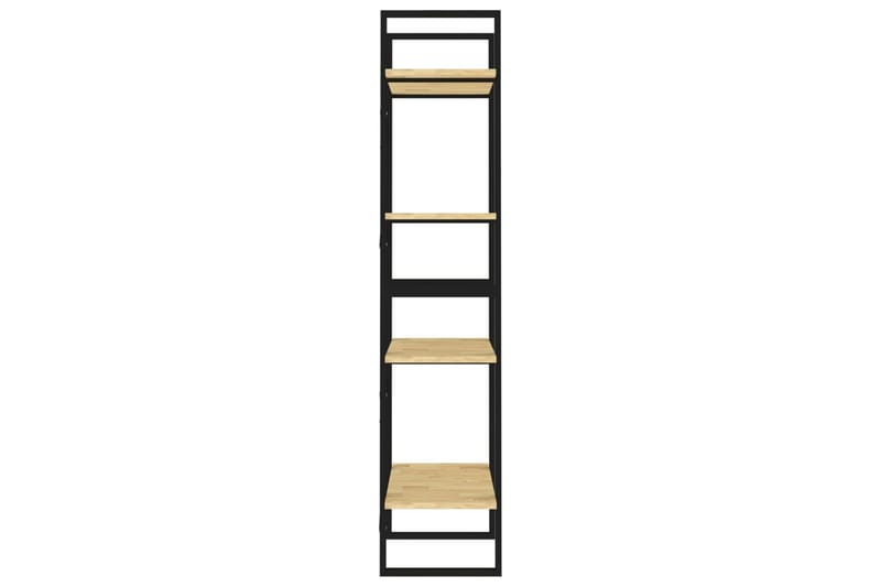 Bokhylle 4 nivåer 60x30x140 cm heltre furu - Brun - Oppbevaring - Hyller - Bokhylle