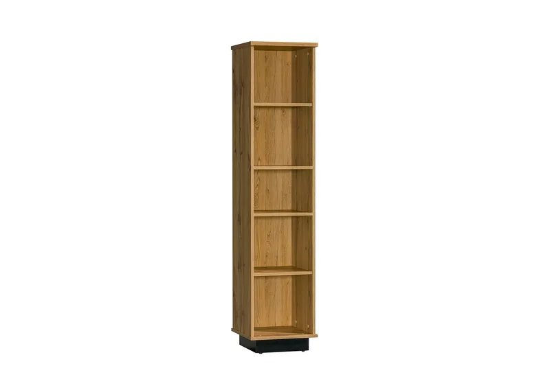 Bokhylle 40 cm i Eik, Sort|Brun