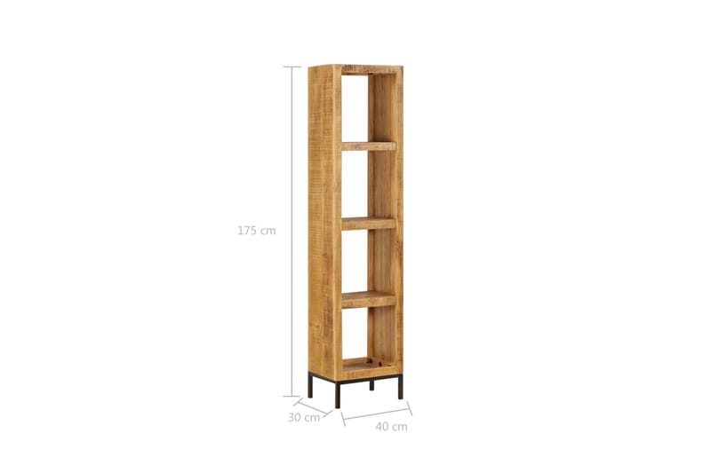 Bokhylle 40x30x175 cm heltre mango - Oppbevaring - Hyller - Bokhylle