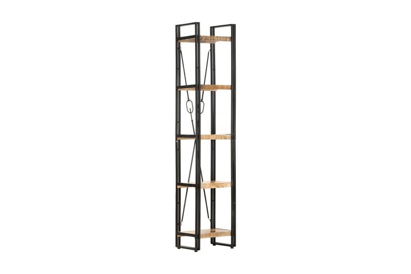 Bokhylle 5 etasjer 40x30x180 cm heltre mango - Brun - Oppbevaring - Hyller - Bokhylle