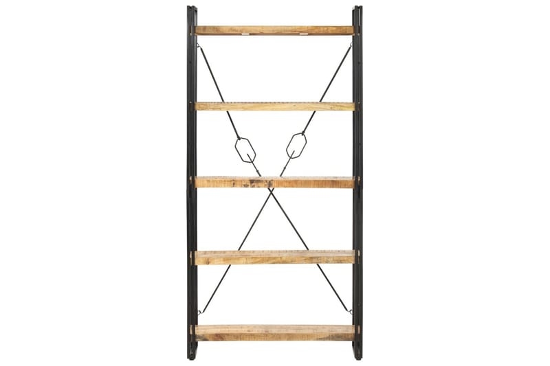 Bokhylle 5 etasjer 90x30x180 cm heltre mango - Oppbevaring - Hyller - Bokhylle