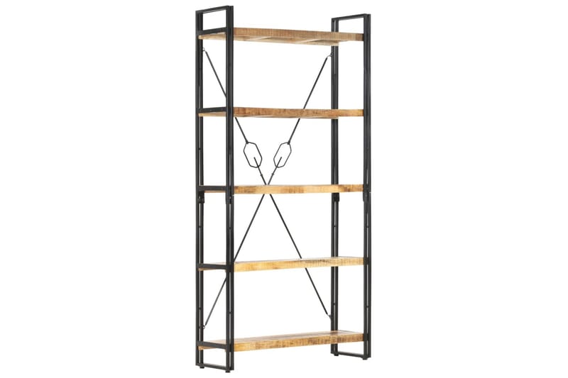 Bokhylle 5 etasjer 90x30x180 cm heltre mango - Oppbevaring - Hyller - Bokhylle