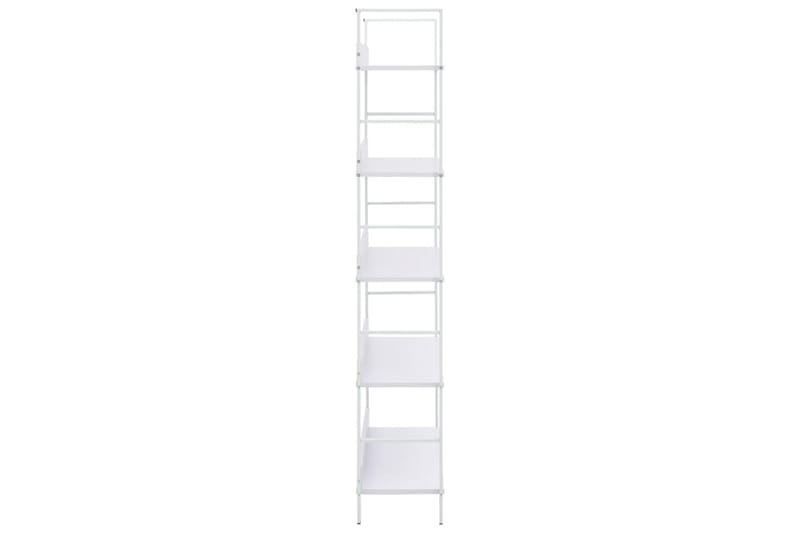 Bokhylle 5 lag hvit 60x27,6x158,5 cm sponplate - Oppbevaring - Hyller - Bokhylle