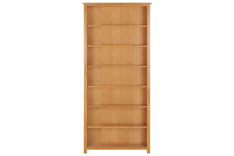 Bokhylle 6 etasjer 90x22,5x200 cm heltre eik - Oppbevaring - Hyller - Bokhylle