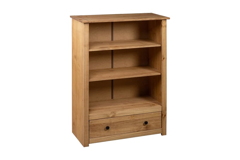 Bokhylle 80x35x110 cm heltre furu Panama Range - Brun - Oppbevaring - Hyller - Bokhylle
