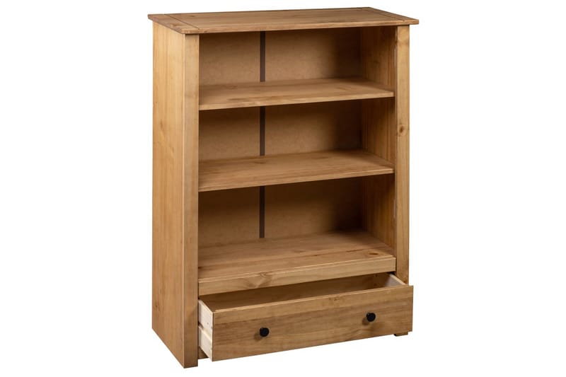 Bokhylle 80x35x110 cm heltre furu Panama Range - Brun - Oppbevaring - Hyller - Bokhylle