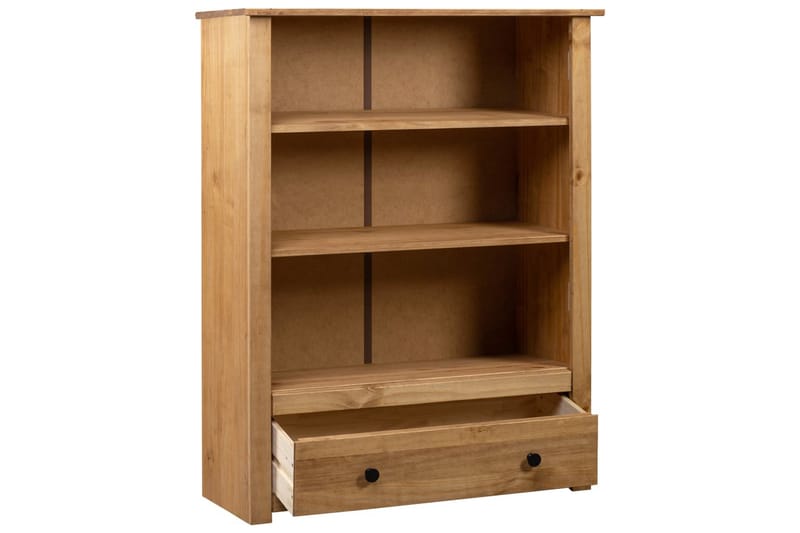 Bokhylle 80x35x110 cm heltre furu Panama Range - Brun - Oppbevaring - Hyller - Bokhylle