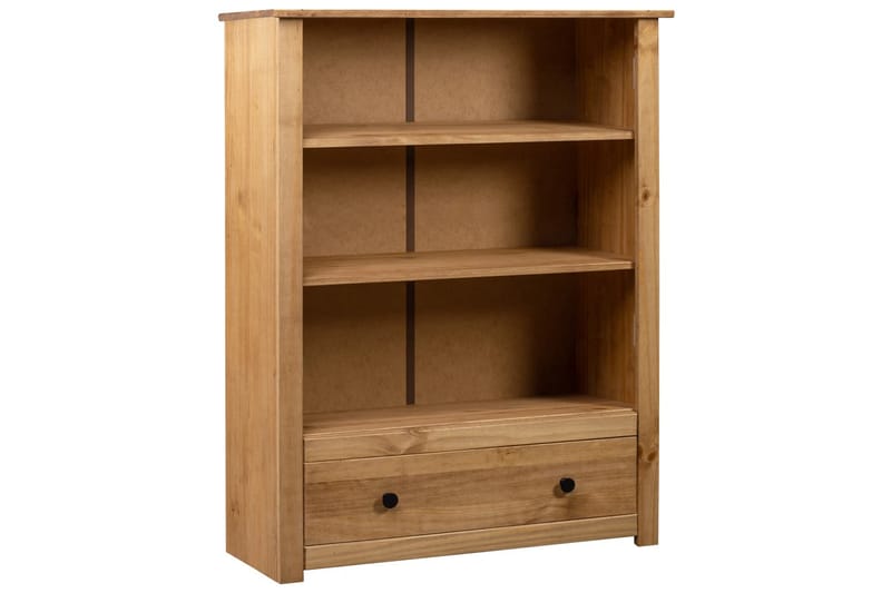Bokhylle 80x35x110 cm heltre furu Panama Range - Brun - Oppbevaring - Hyller - Bokhylle