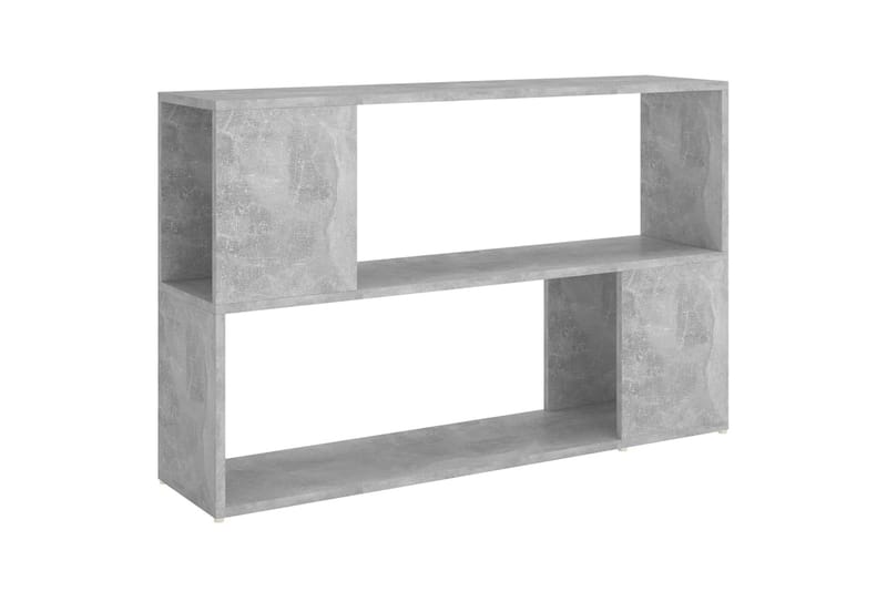 Bokhylle betonggrå 100x24x63 cm sponplate - Grå - Oppbevaring - Hyller - Bokhylle
