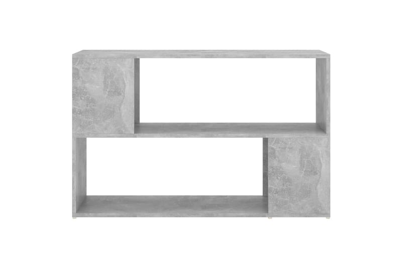 Bokhylle betonggrå 100x24x63 cm sponplate - Grå - Oppbevaring - Hyller - Bokhylle