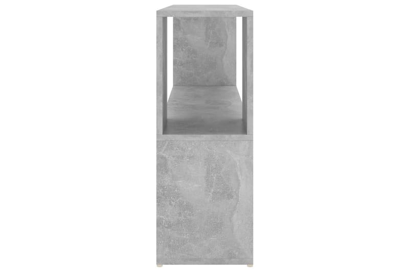 Bokhylle betonggrå 100x24x63 cm sponplate - Grå - Oppbevaring - Hyller - Bokhylle