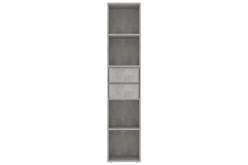 Bokhylle betonggrå 36x30x171 cm sponplate - Oppbevaring - Hyller - Bokhylle