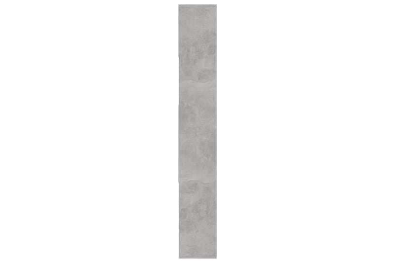Bokhylle betonggrå 67x24x161 cm sponplate - Grå - Oppbevaring - Hyller - Bokhylle