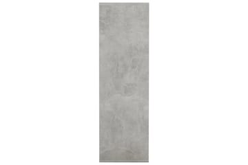 Bokhylle betonggrå 98x30x98 cm sponplate - Grå - Oppbevaring - Hyller - Bokhylle