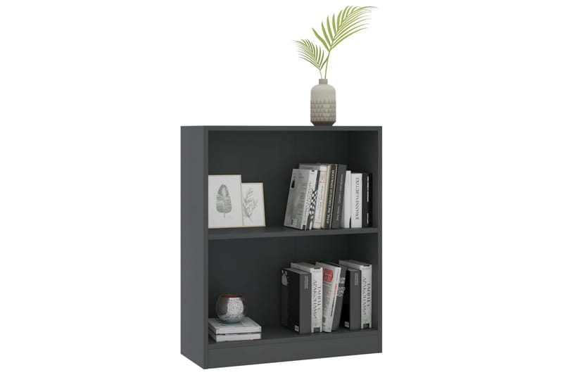 Bokhylle grå 60x24x74,5 cm sponplate - Oppbevaring - Hyller - Bokhylle